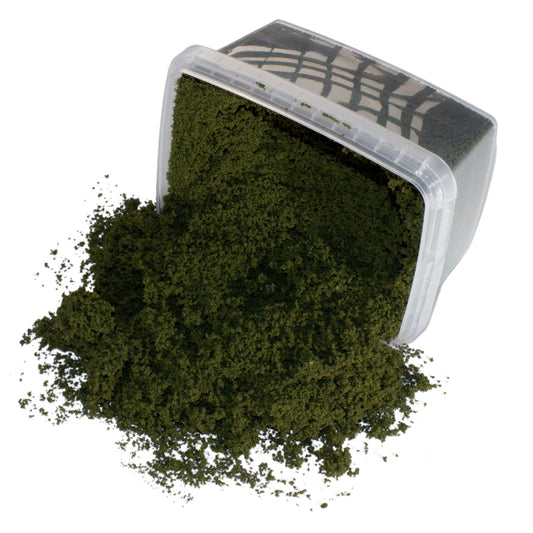 Coarse Flock - Scorched Grass — flock shown with original tub packaging
