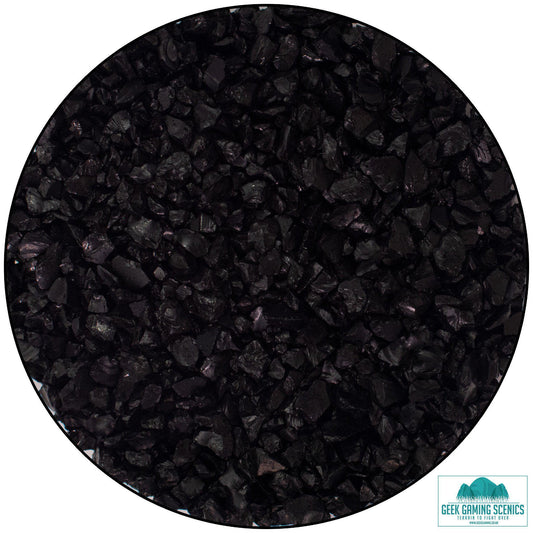 Weird Crystals Small - Black - original texture photograph