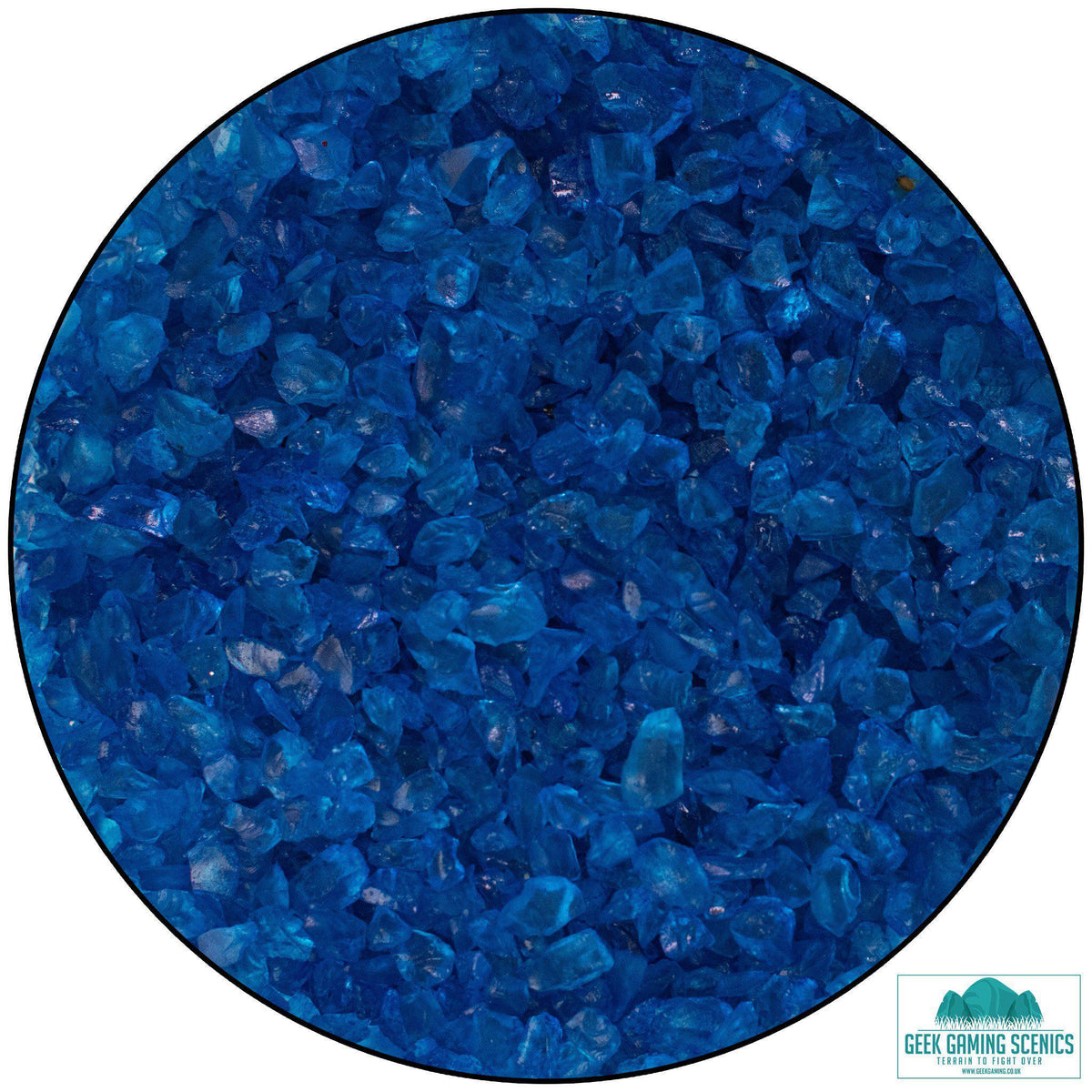 Weird Crystals Small - Blue - original texture photograph