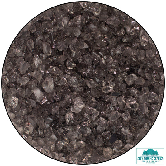 Weird Crystals Small - Dark Grey - original texture photograph