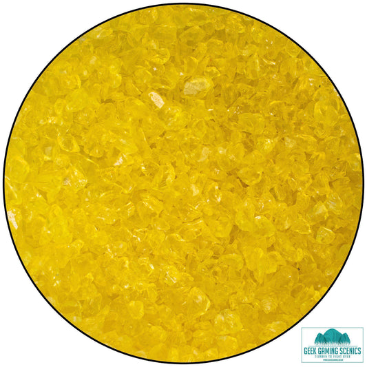 Weird Crystals Small - Yellow - original texture photograph