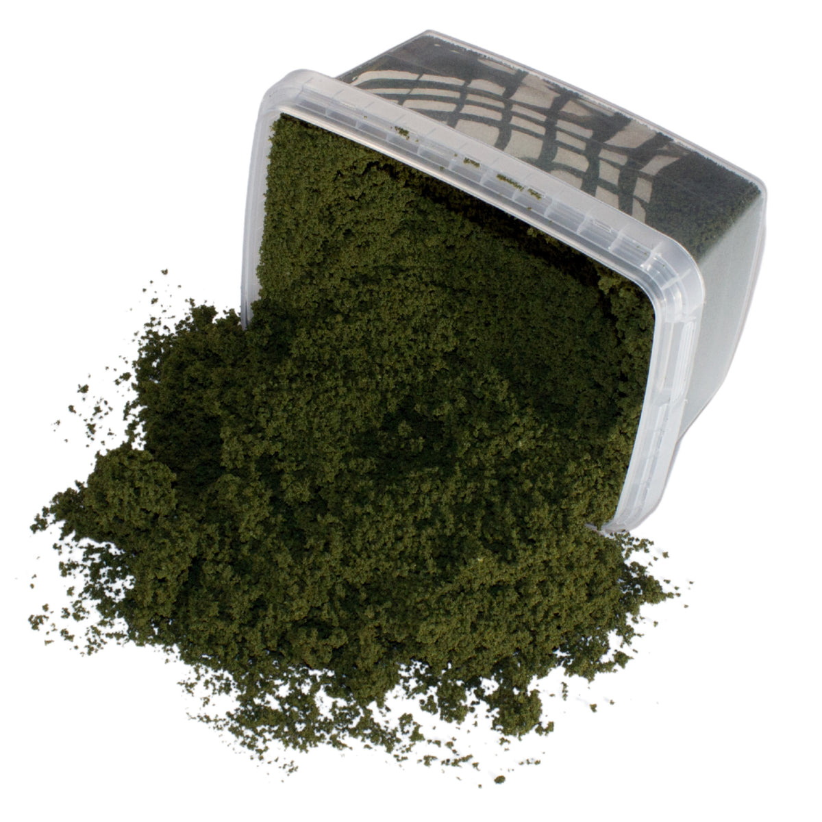 Coarse Flock - Scorched Grass — flock shown with original tub packaging