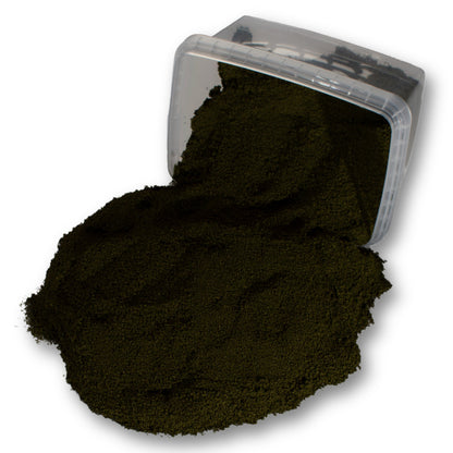 Fine Flock - Scorched Grass — flock shown with original tub packaging