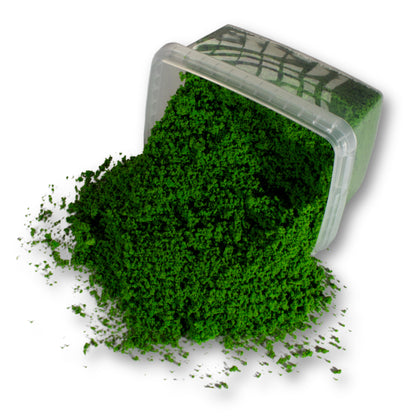 Coarse Flock - Woodland Fern Light Green — flock shown with original tub packaging