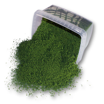 Coarse Flock - Soft Moss — flock shown with original tub packaging