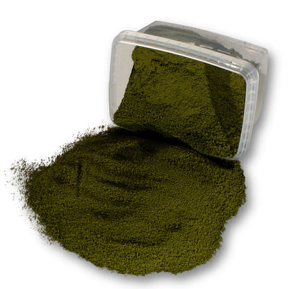 Fine Flock - Soft Moss — flock shown with original tub packaging
