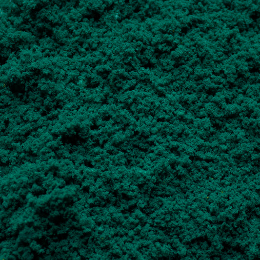 Coarse Flock - Rainforest Green — texture close-up
