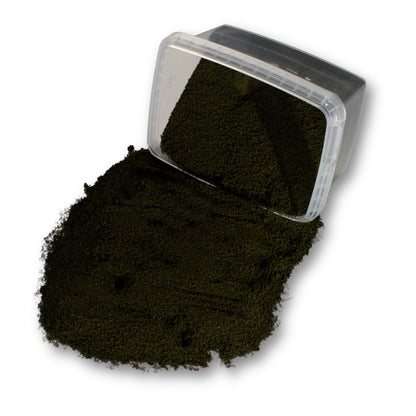 Fine Flock - Olive Grove — flock shown with original tub packaging