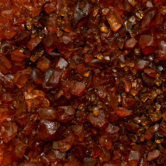 Base Ready Amber Glass Rock — texture close-up