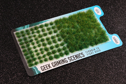 Tufts - Summer Self Adhesive Static Grass Tufts x 140 - Tufts - Geek Gaming Scenics - Geek Gaming Scenics