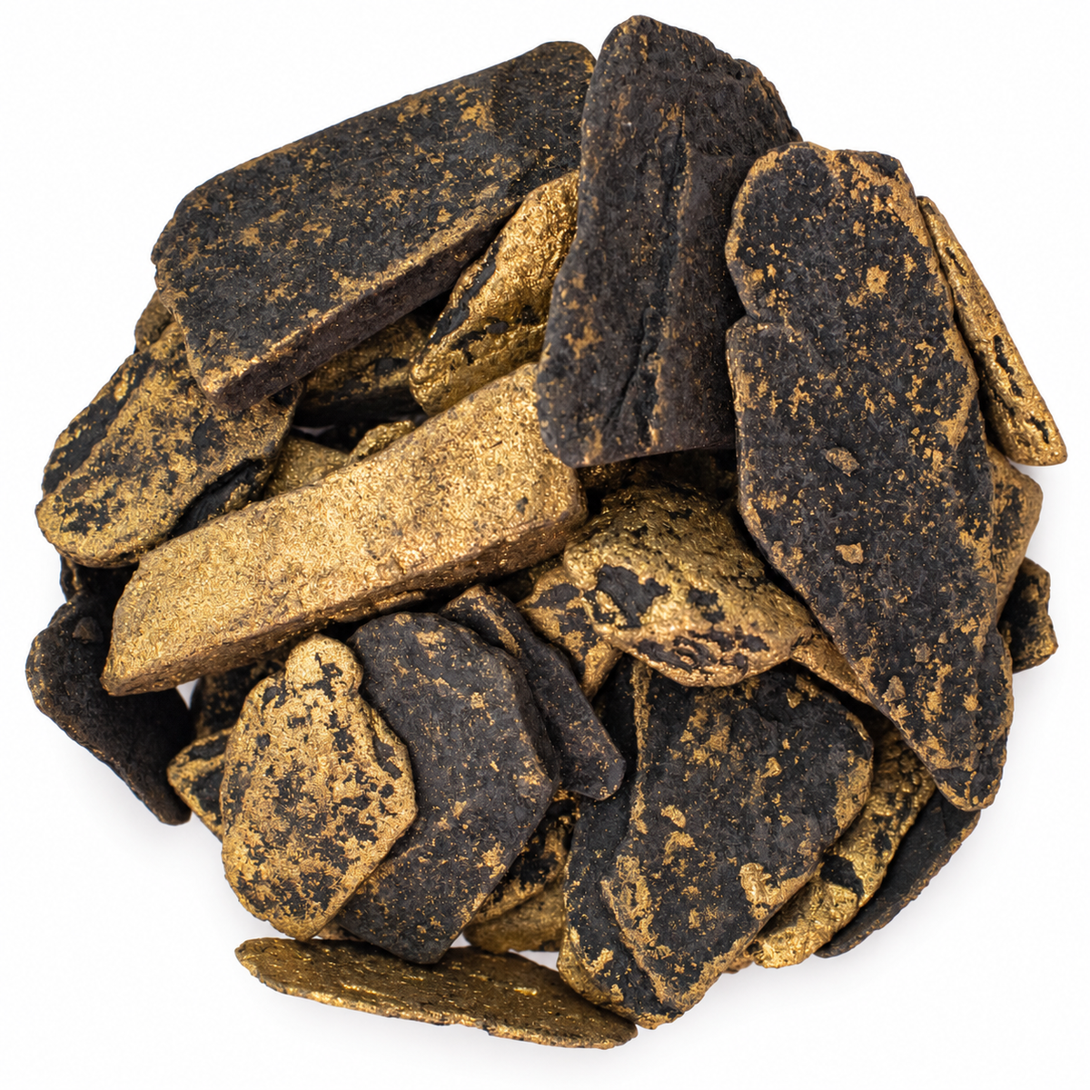 Ducat Gold metallic slate pieces, 20–40 mm